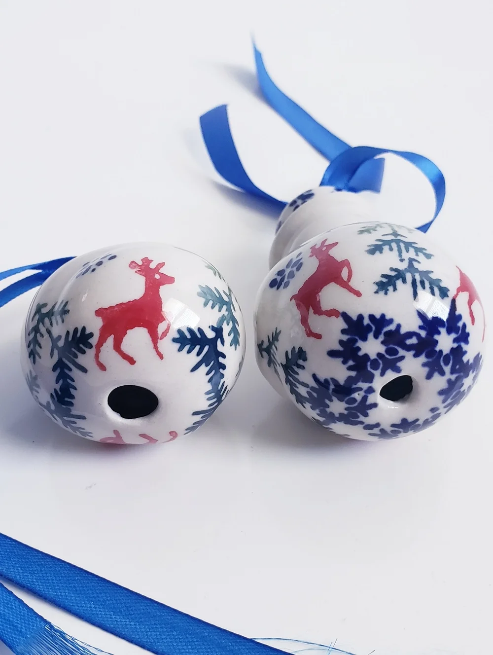 Pottery Barn Snowman Cat Set Of 2 Ordainments